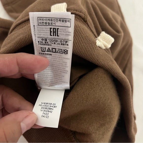 Gap Kids Relaxed Fleece Small Logo Pull-On Shorts Brown & Burnt Orange EUC - Picture 13 of 13